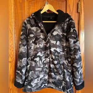 Cuddl Duds Fleecewear Bonded Sherpa Snap Front Jacket